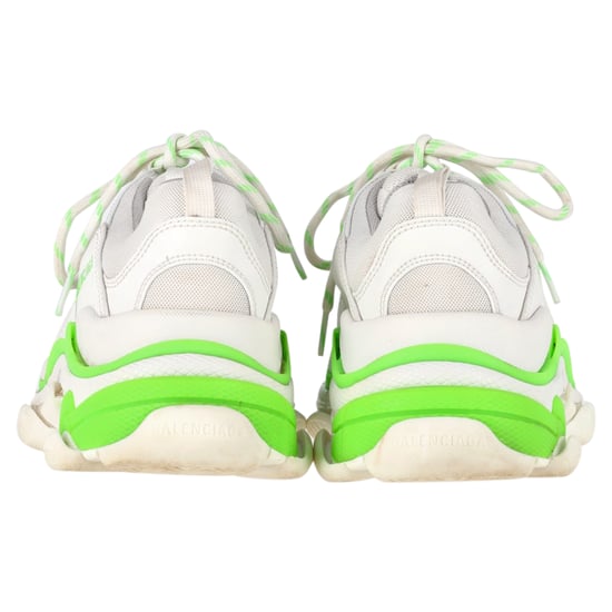 Balenciaga Triple S Sneakers aus weißem und neongrünem Polyester - Image 5