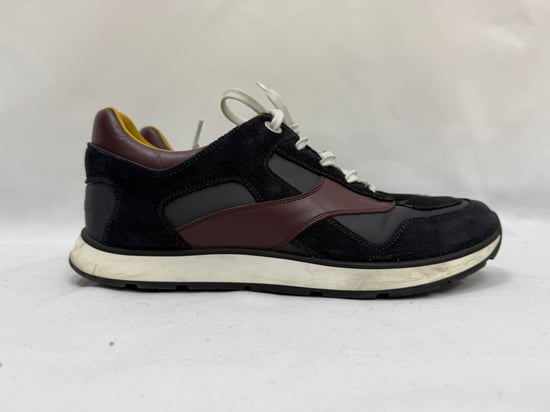 Louis Vuitton Miles Schnür-Sneaker aus mehrfarbigem Wildleder und Leder - Image 5