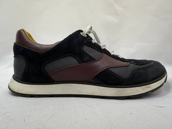 Louis Vuitton Miles Schnür-Sneaker aus mehrfarbigem Wildleder und Leder - Image 6