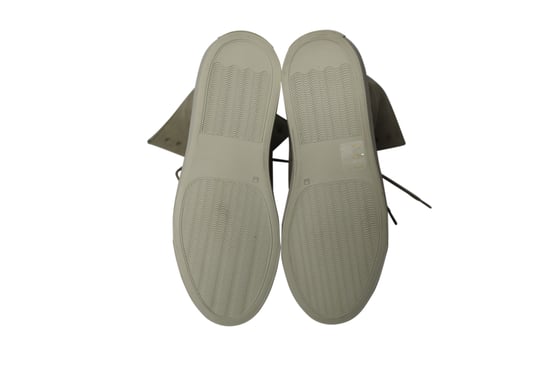 Common Projects Tournament hohe Sneaker aus Wildleder mit Shearling-Futter - Grau - Image 5