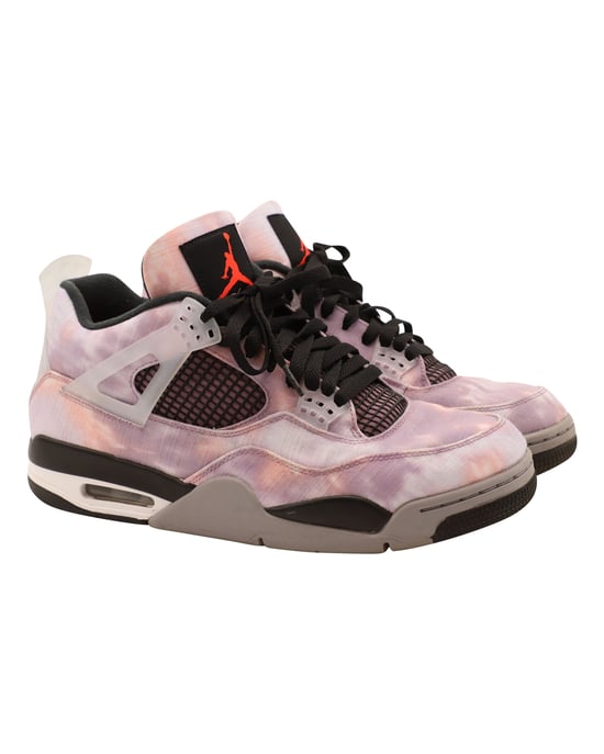Nike Air Jordan 4 Retro Zen Master High Top Sneakers aus Amethyst-Canvas, Größe EU 45 - Image 3