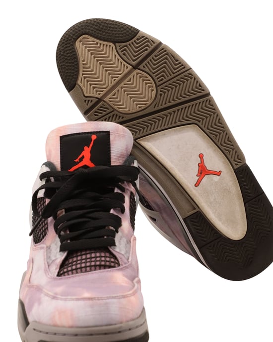 Nike Air Jordan 4 Retro Zen Master High Top Sneakers aus Amethyst-Canvas, Größe EU 45 - Image 6