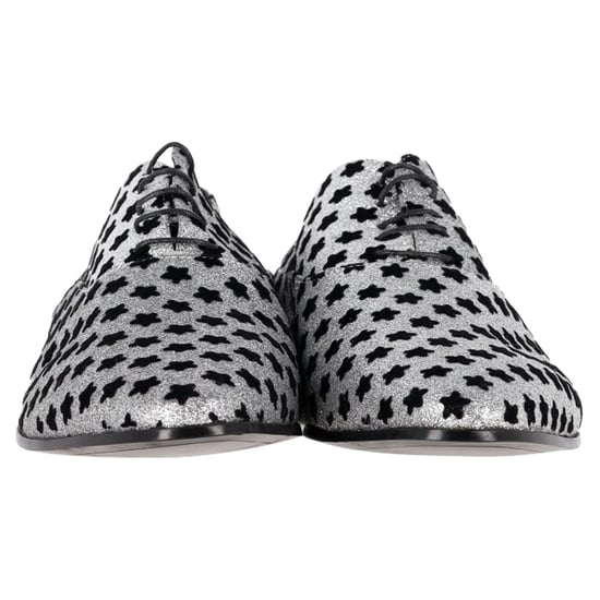 Saint Laurent Sternen Druck Oxfords in Silberschimmer - Image 2