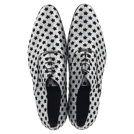 Saint Laurent Sternen Druck Oxfords in Silberschimmer - Image 3