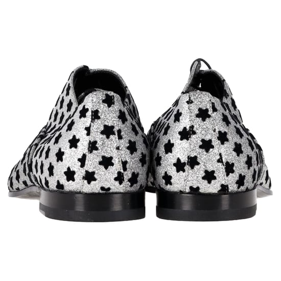 Saint Laurent Sternen Druck Oxfords in Silberschimmer - Image 5