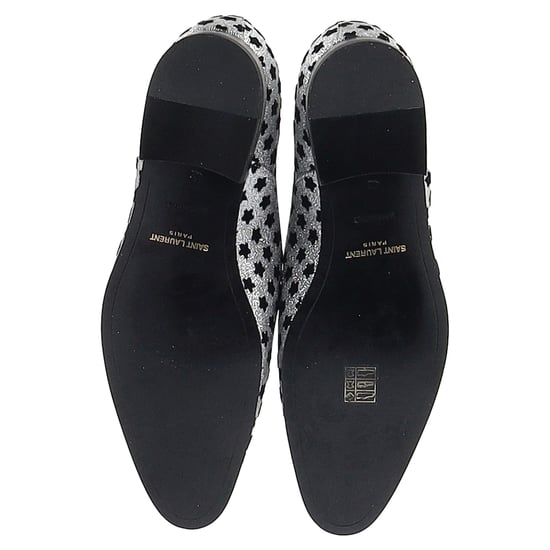 Saint Laurent Sternen Druck Oxfords in Silberschimmer - Image 6