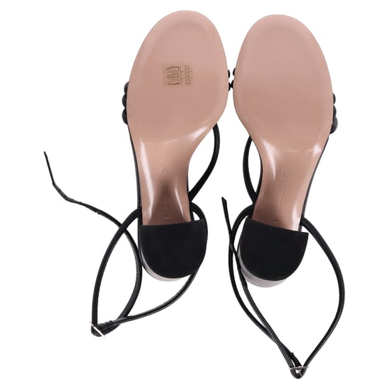 Gianvito Rossi Riemchen-Blockabsatzsandalen aus schwarzem Leder - Image 6