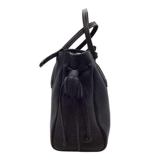 Longchamp Penelope Quasten Zugtasche aus schwarzem Leder - Image 2