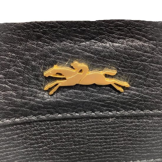 Longchamp Penelope Quasten Zugtasche aus schwarzem Leder - Image 4