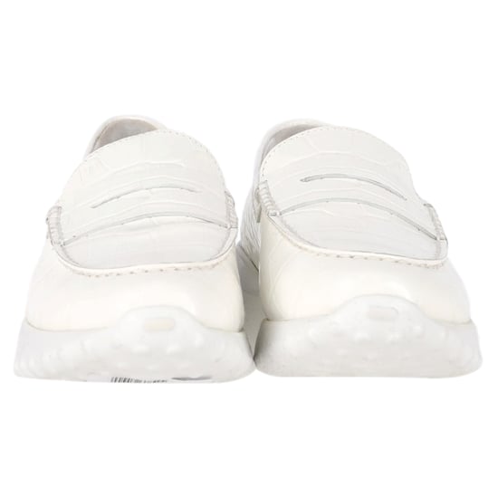 Tod's x Alber Elbaz Krokodilleder-Details Slipper aus weißem Leder - Image 2