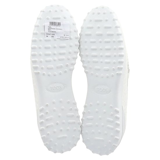 Tod's x Alber Elbaz Krokodilleder-Details Slipper aus weißem Leder - Image 6