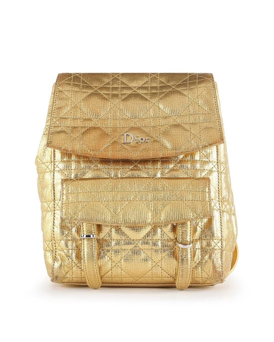 Dior Stardust Gold Leder Cannage Rucksack - Image 1