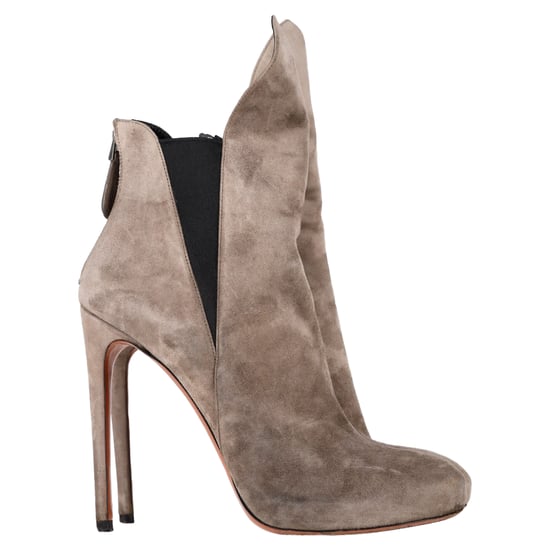 Alaïa Ankle Boots aus grauem Wildleder - Image 1