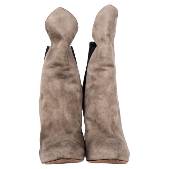 Alaïa Ankle Boots aus grauem Wildleder - Image 2