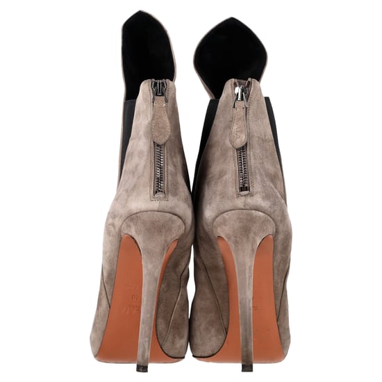 Alaïa Ankle Boots aus grauem Wildleder - Image 5