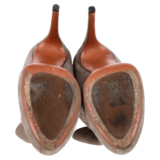 Alaïa Ankle Boots aus grauem Wildleder - Image 6