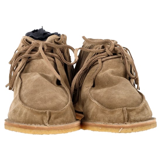 Saint Laurent Nino Fransen Ankle Boots aus braunem Wildleder - Image 2