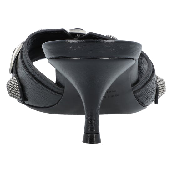 Balenciaga Cagole 50 mm Sandalen 'Schwarzes Arena-Lammleder' - Image 3
