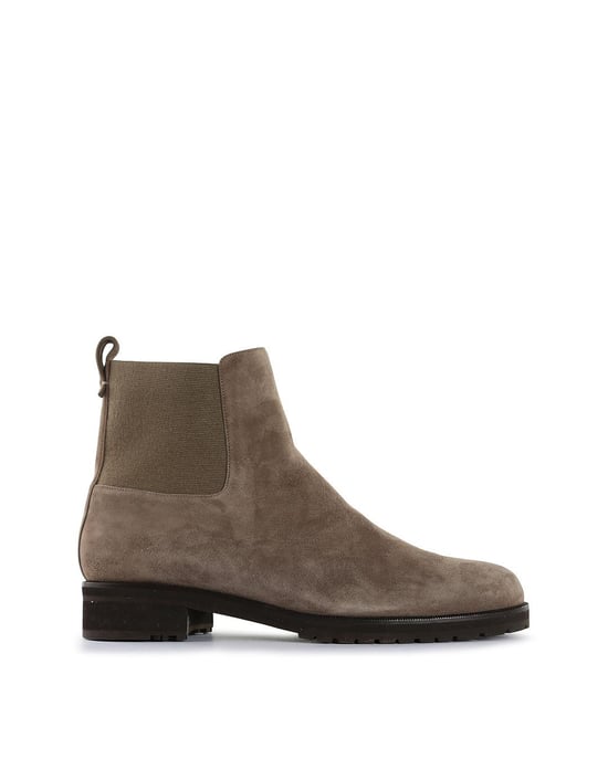 Loro Piana Taupe Wildleder Chelsea Stiefeletten - Image 4