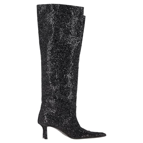 Alexander Wang Viola Slouch Kniehohe Stiefel in Schwarz Glitzer - Image 1