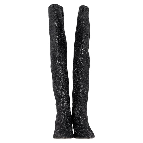 Alexander Wang Viola Slouch Kniehohe Stiefel in Schwarz Glitzer - Image 2