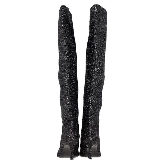 Alexander Wang Viola Slouch Kniehohe Stiefel in Schwarz Glitzer - Image 5
