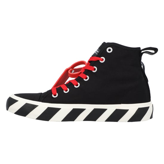 OFF-WHITE Vulkanisierte Hi Schwarz Rot Leinwand - Image 2