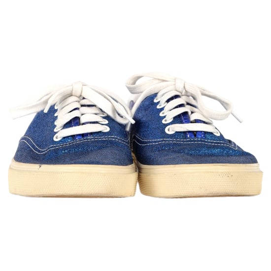 Saint Laurent Low-Top-Sneakers in Blau Glitter - Image 2