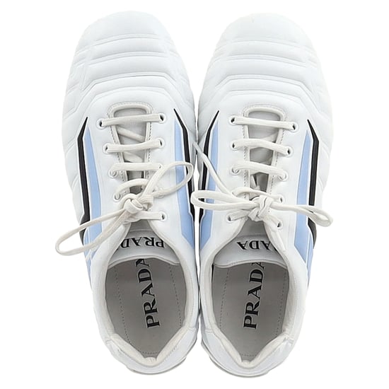Prada Rev Low-Top Sneakers aus weißem Leder - Image 3