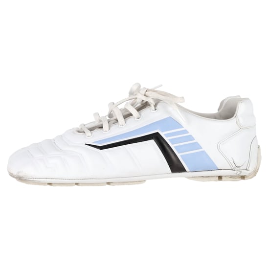 Prada Rev Low-Top Sneakers aus weißem Leder - Image 4