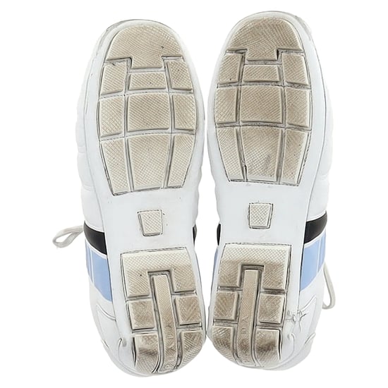 Prada Rev Low-Top Sneakers aus weißem Leder - Image 6