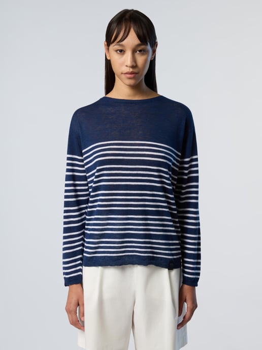 North Sails Pullover Gestreifter Rundhalsausschnitt - Image 1