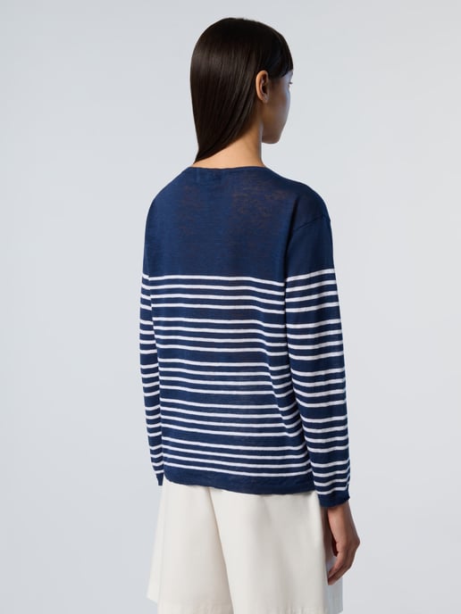 North Sails Pullover Gestreifter Rundhalsausschnitt - Image 2