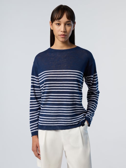 North Sails Pullover Gestreifter Rundhalsausschnitt - Image 4