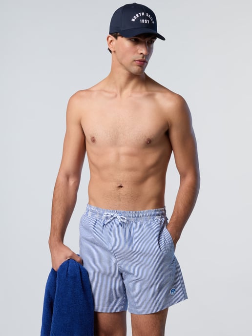 North Sails Badeshorts Gestreifter Seersucker - Image 4
