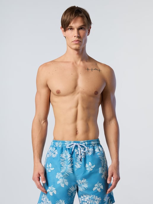North Sails Badeshorts Bedrucktes Pfirsichleder - Image 1