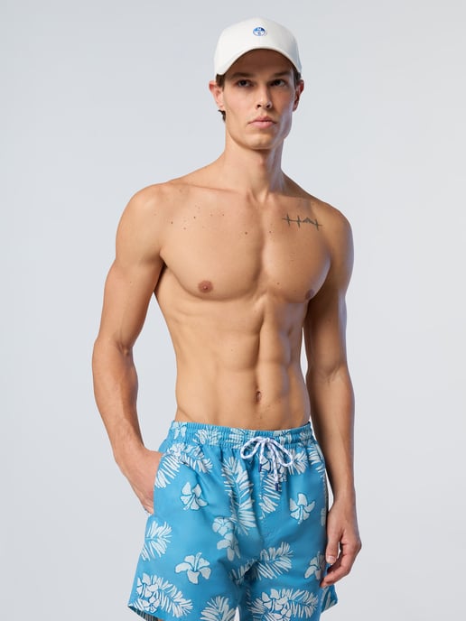 North Sails Badeshorts Bedrucktes Pfirsichleder - Image 4