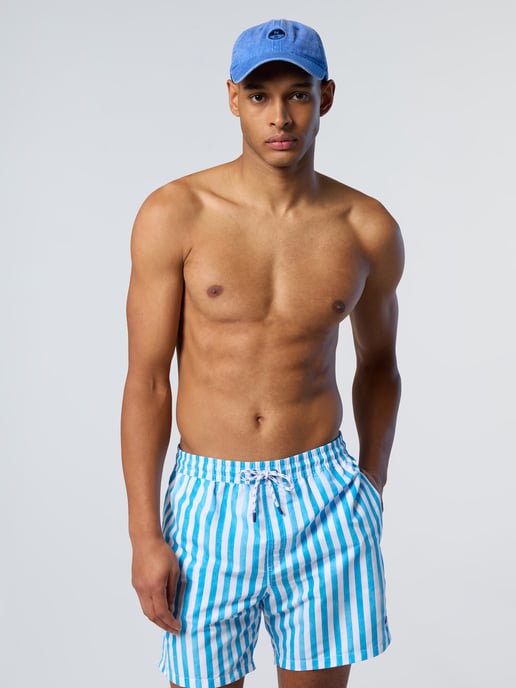 North Sails Badeshorts Bedrucktes Pfirsichleder - Image 3