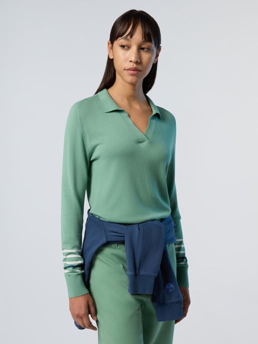 North Sails Pullover Aloe Vera mit V-Ausschnitt - Image 4