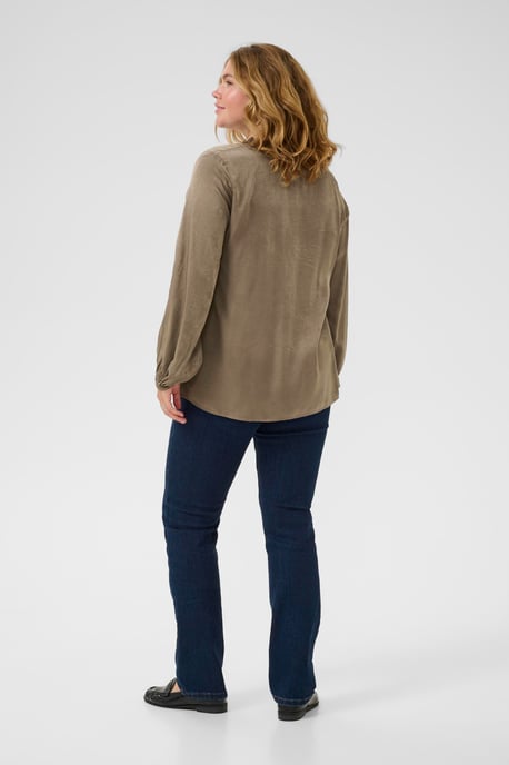 Langarm-Bluse KCmilia Langarm-Bluse Regular fit brown - Image 2
