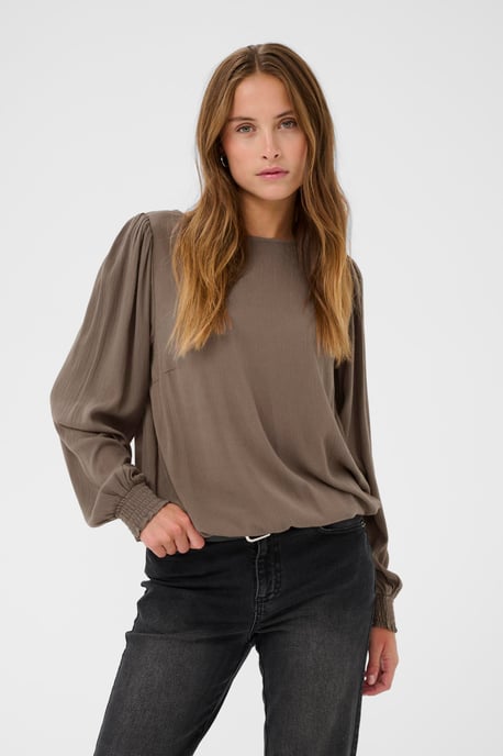 Langarm-Bluse KAstina Langarm-Bluse Regular fit brown - Image 3