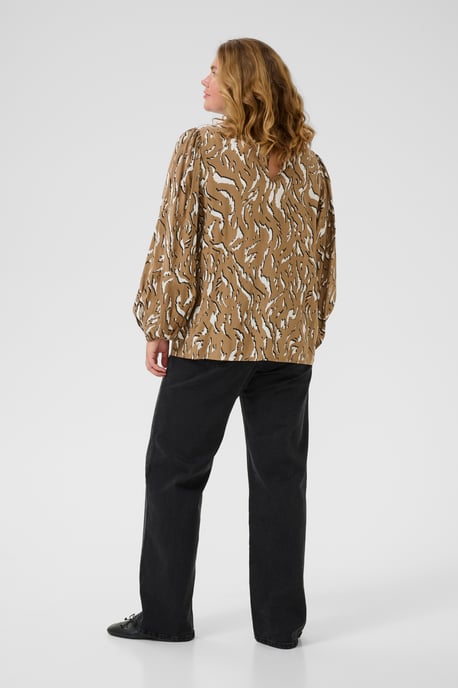 Langarm-Bluse KCmilina Langarm-Bluse Regular fit black brown - Image 5