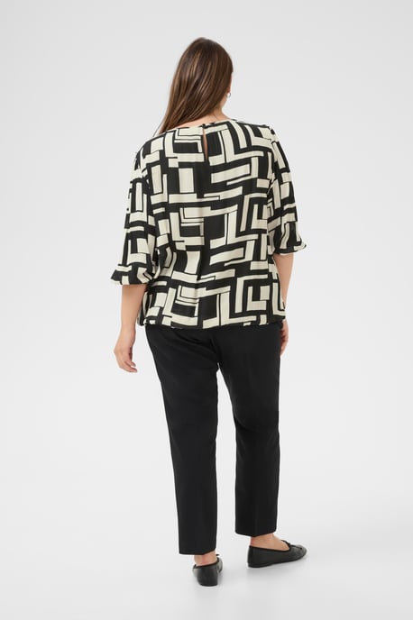 Langarm-Bluse KCmarina Langarm-Bluse Regular fit black white - Image 2