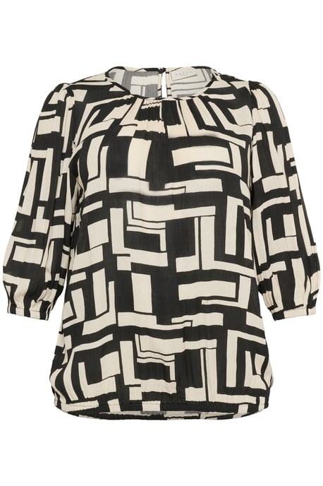 Langarm-Bluse KCmarina Langarm-Bluse Regular fit black white - Image 4
