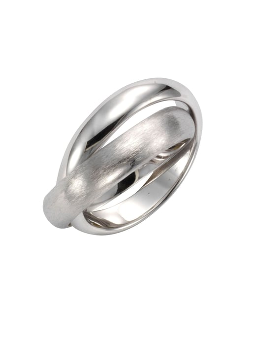 Celesta Silber Ring 925 Sterling Silber zweireihig - Image 4
