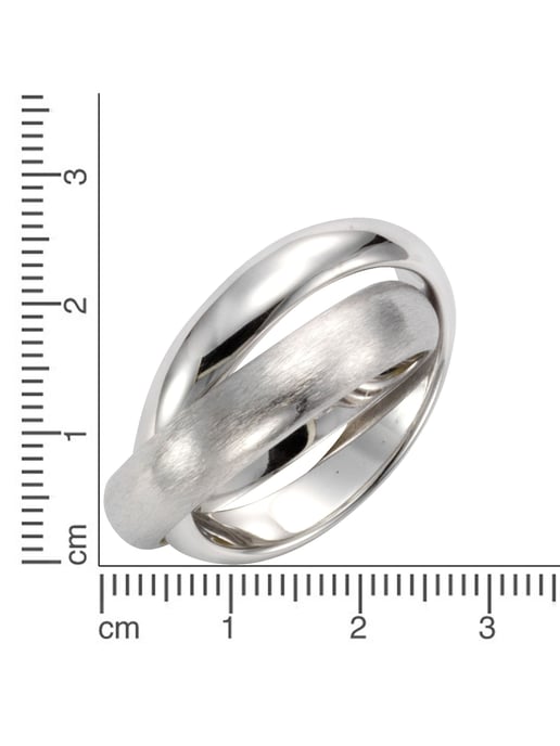 Celesta Silber Ring 925 Sterling Silber zweireihig - Image 5