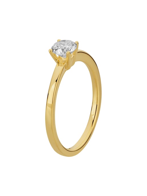 Orolino Ring 585/- Gelbgold 1 Brill. 0,50ct. weiß - Image 2