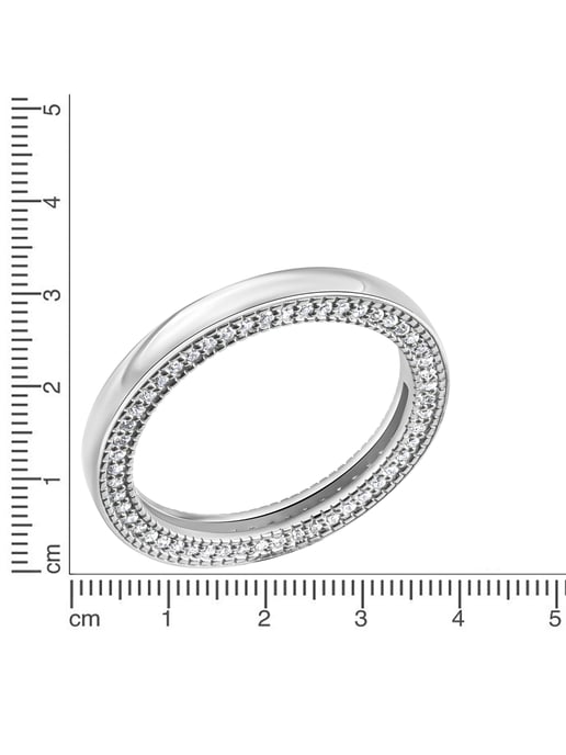 Celesta Silber Ring Silber 925 rhodiniert mit 104 schwarzen Zirkonia-Steinen - Image 4