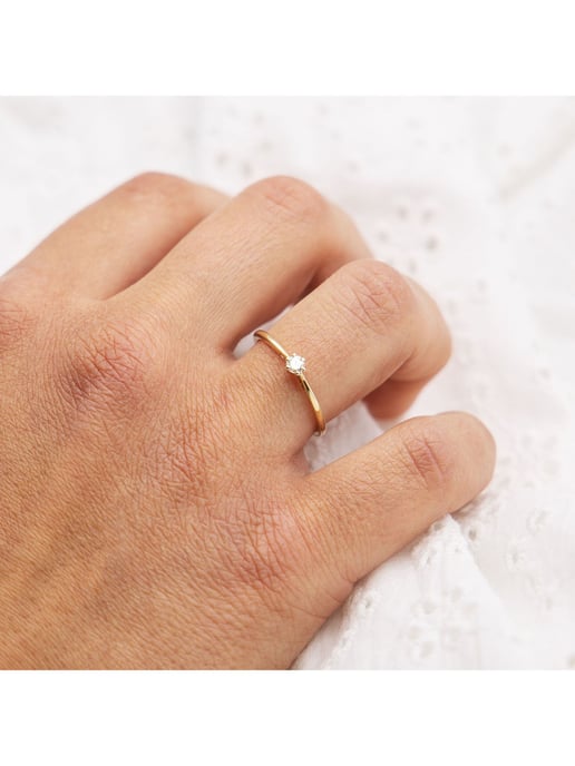 Diam Addict Ring 585 Gelbgold mit im Labor gezüchtetem Diamanten - Image 4