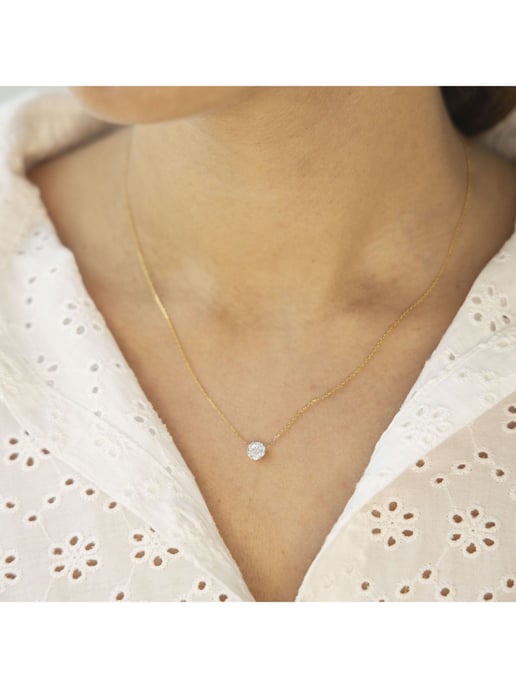 Diam Addict Halskette 585 Gelbgold mit im Labor gezüchteten Diamanten - Image 4